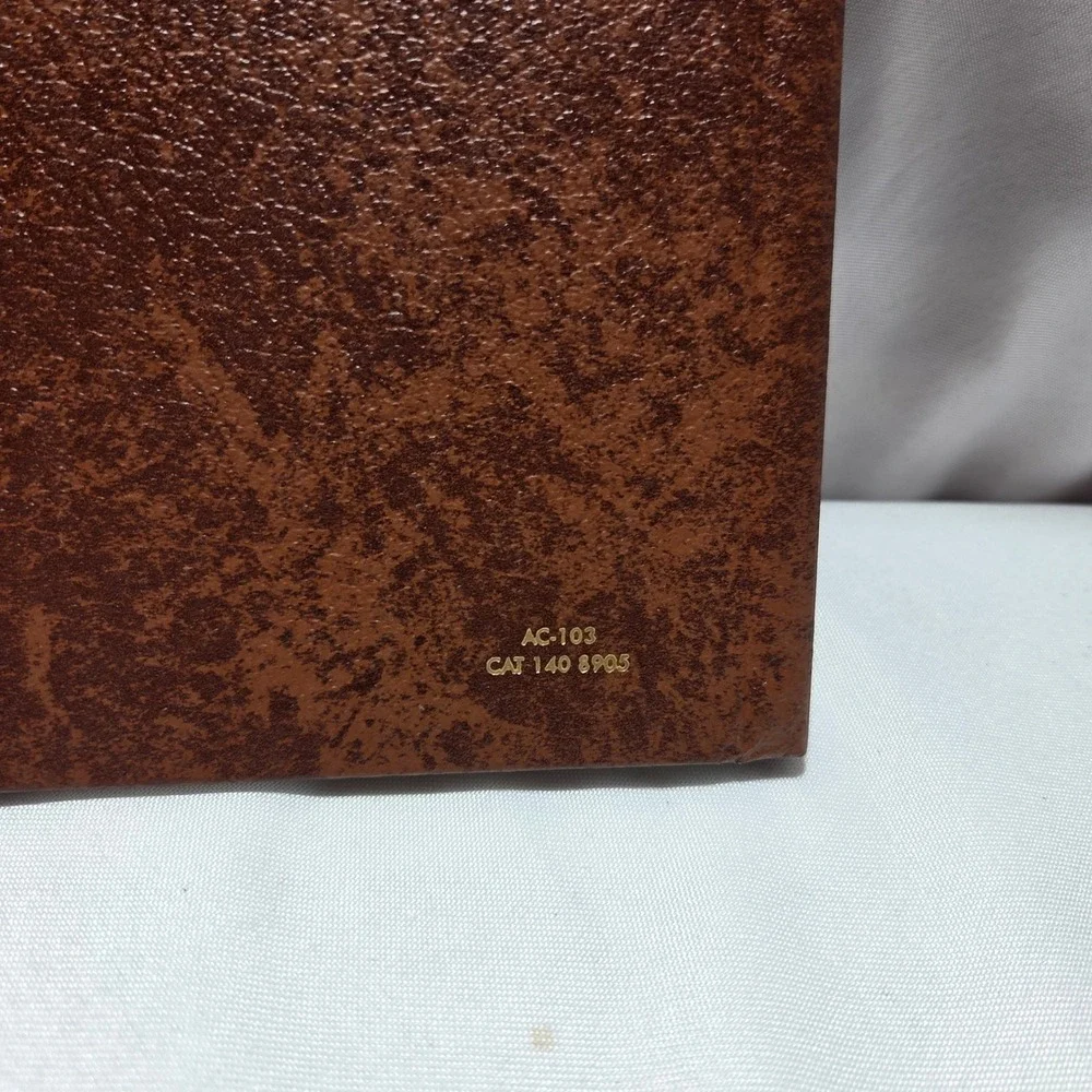 Vintage Kodak 1980 Plan Calendar Americas Storyteller Brown Faux Leather AC103
